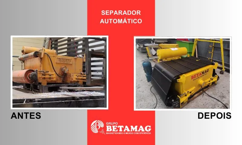 Imagem ilustrativa de Manutenção de separadores magnéticos industriais